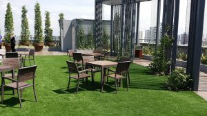 How do rooftop gardens promote sustainability